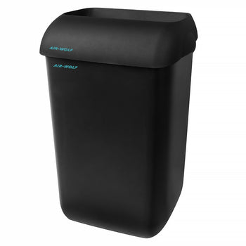 AIR-WOLF | Pojemnik na odpady z pokrywą - 23 litry - ABS plastik - antracytowy - Prime Gastro
