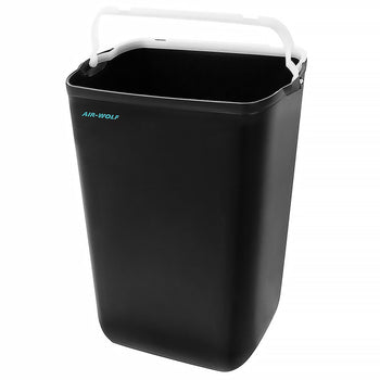 AIR-WOLF | Pojemnik na odpady z pokrywą - 23 litry - ABS plastik - antracytowy - Prime Gastro