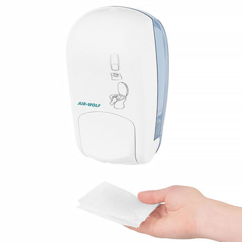 AIR-WOLF | Środek do czyszczenia muszli klozetowej z przyciskiem - 1000ml - ABS plastik - biały - Prime Gastro