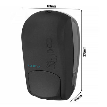 AIR-WOLF | Środek do czyszczenia muszli klozetowej z przyciskiem - 1000ml - ABS plastik - antracyt - Prime Gastro