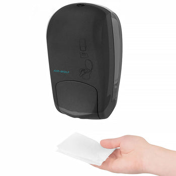 AIR-WOLF | Środek do czyszczenia muszli klozetowej z przyciskiem - 1000ml - ABS plastik - antracyt - Prime Gastro