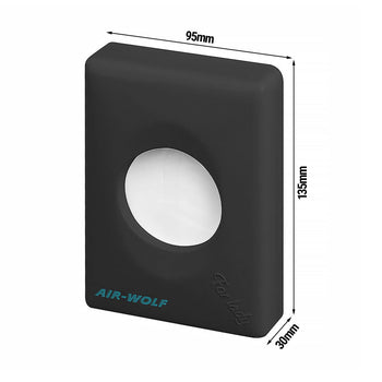 AIR-WOLF | Dozownik torebek sanitarnych na maksymalnie 25 woreczków sanitarnych - tworzywo ABS - antracytowy - Prime Gastro