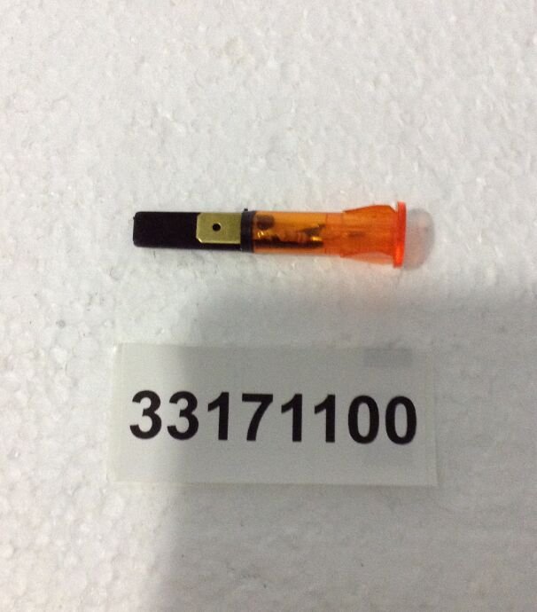 Lampka kontrolna - 400V żółta/pomarańczowa - Ø10 mm