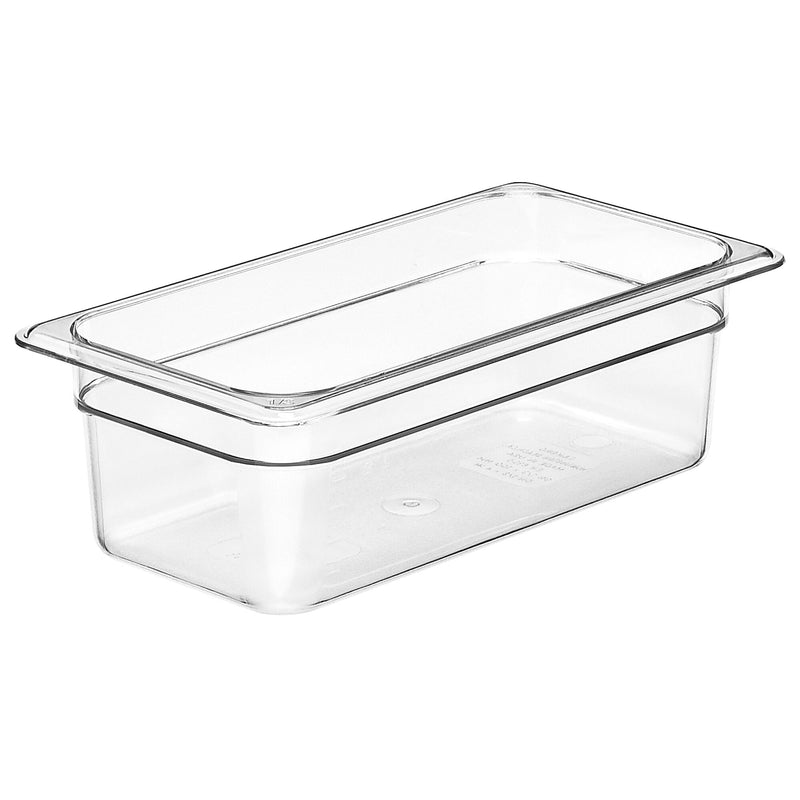 (6 sztuk) CAMBRO | CAMWEAR® - Pojemnik z poliwęglanu GN 1/3 - Przezroczysty - Głębokość: 100 mm