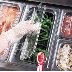 (6 sztuk) CAMBRO | Camview® - pojemnik GN z kopolimeru 1/3 - przezroczysty - wysokość: 100 mm - nie zawiera BPA - Prime Gastro