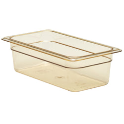 (6 szt.) CAMBRO | H - PAN™ - Żaroodporne pojemniki GN 1/3 - Bursztynowy - Głębokość 100 mm