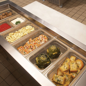 (6 szt.) CAMBRO | H-PAN™ - Żaroodporne pojemniki GN 1/3 - Bursztynowy - Głębokość 100 mm - Prime Gastro