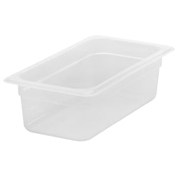 (6 sztuk) CAMBRO | Pojemniki GN z polipropylenu 1/3 - mleczne - wysokość: 100 mm