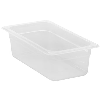(6 sztuk) CAMBRO | Pojemniki GN z polipropylenu 1/3 - mleczne - wysokość: 100 mm - Prime Gastro
