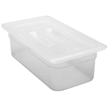 (6 sztuk) CAMBRO | Pojemniki GN z polipropylenu 1/3 - mleczne - wysokość: 100 mm - Prime Gastro