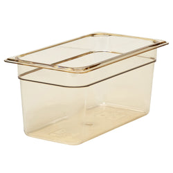 (6 szt.) CAMBRO | H - PAN™ - Żaroodporne pojemniki GN 1/3 - Bursztynowy - Głębokość 150 mm