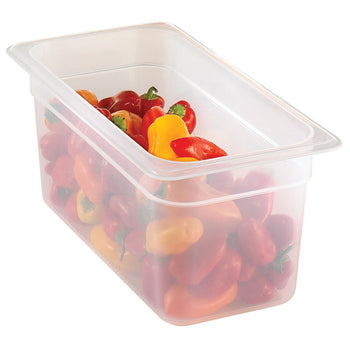 (6 sztuk) CAMBRO | Pojemniki GN z polipropylenu 1/3 - mleczne - wysokość: 150 mm - Prime Gastro