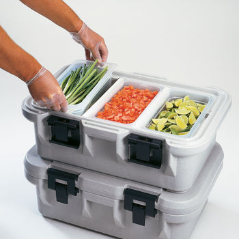 (6 sztuk) CAMBRO | Pojemniki GN z polipropylenu 1/3 - mleczne - wysokość: 150 mm - Prime Gastro