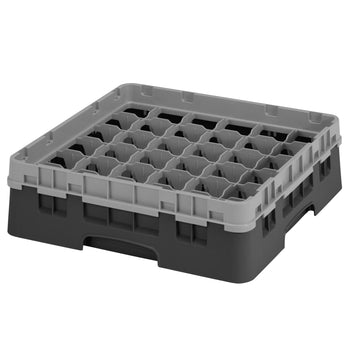 CAMBRO | CAMRACK® - kosz do mycia szklanek 1/1 z 1 przedłużką - 500x500mm - 36 przegródek - Czarny - Prime Gastro