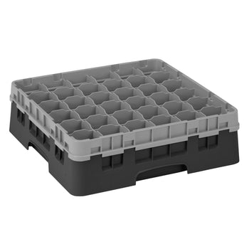 CAMBRO | CAMRACK® - kosz do mycia szklanek 1/1 z 1 przedłużką - 500x500mm - 36 przegródek - Czarny - Prime Gastro