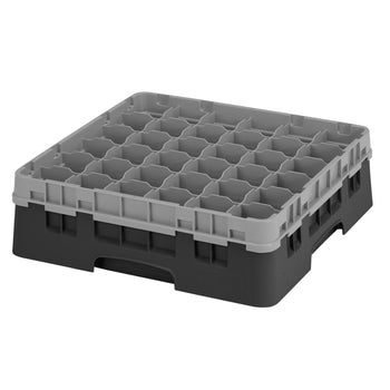 CAMBRO | CAMRACK® - kosz do mycia szklanek 1/1 z 1 przedłużką - 500x500mm - 36 przegródek - Czarny - Prime Gastro