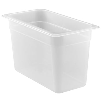 (6 sztuk) CAMBRO | Pojemniki GN z polipropylenu 1/3 - mleczne - wysokość: 200 mm - Prime Gastro