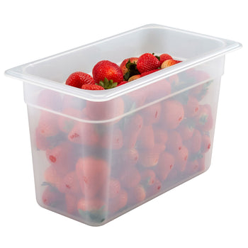 (6 sztuk) CAMBRO | Pojemniki GN z polipropylenu 1/3 - mleczne - wysokość: 200 mm - Prime Gastro