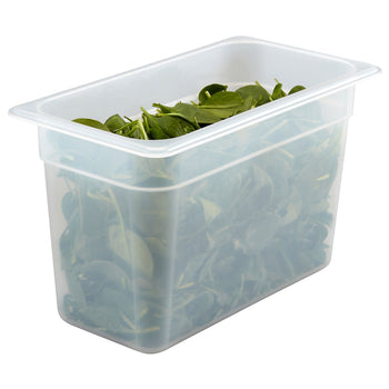 (6 sztuk) CAMBRO | Pojemniki GN z polipropylenu 1/3 - mleczne - wysokość: 200 mm - Prime Gastro