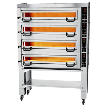 Piec do pizzy Power z okapem i podstawą - 6+6+6+6 Ø 34 cm