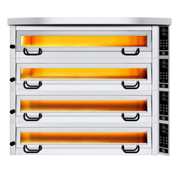 Piec do pizzy Power z okapem i podstawą - 6+6+6+6 Ø 34 cm