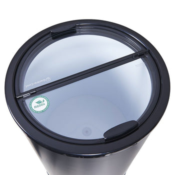 GASTRO-COOL | Chłodziarka imprezowa / pojemnik chłodniczy - 41 litrów - szklana pokrywa & kółka - czarna - Prime Gastro