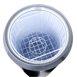 GASTRO - COOL | Chłodziarka imprezowa / pojemnik chłodniczy - 71 litrów - szklana pokrywa & kółka - czarna