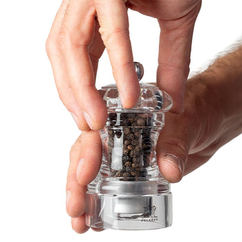 (12 sztuk) PEUGEOT | BISTRO HORECA - Młynki do soli i pieprzu - akryl - wysokość: 100 mm - Prime Gastro