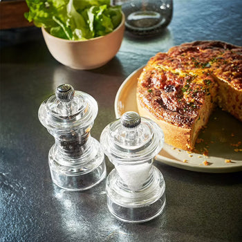 (12 sztuk) PEUGEOT | BISTRO HORECA - Młynek do soli - Akrylowy - Wysokość: 100mm - Prime Gastro