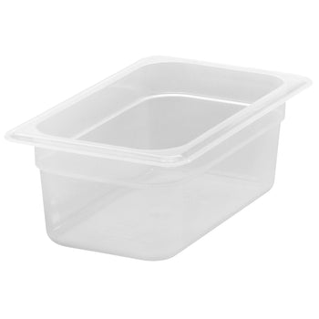 (6 sztuk) CAMBRO | Pojemniki GN z polipropylenu 1/4 - mleczne - wysokość: 100 mm - Prime Gastro