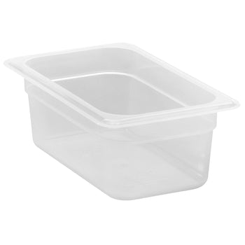 (6 sztuk) CAMBRO | Pojemniki GN z polipropylenu 1/4 - mleczne - wysokość: 100 mm - Prime Gastro