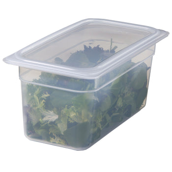 (6 sztuk) CAMBRO | Pojemniki GN z polipropylenu 1/4 - mleczne - wysokość: 100 mm - Prime Gastro