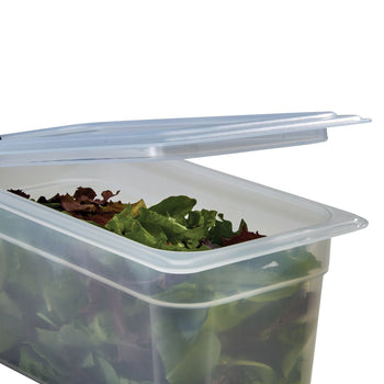 (6 sztuk) CAMBRO | Pojemniki GN z polipropylenu 1/4 - mleczne - wysokość: 100 mm - Prime Gastro