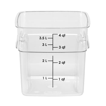 (6 szt.) CAMBRO | CAMWEAR® - Pojemnik FreshPro - 3,8 litra - Przezroczysty - Prime Gastro