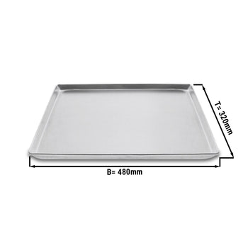 Aluminiowa blacha ekspozycyjna - 480 x 320 x 20 mm | taca ekspozycyjna | taca prezentacyjna | taca na ciasto | taca na ciasto | taca na ladę | Taca | taca na ciasto - Prime Gastro