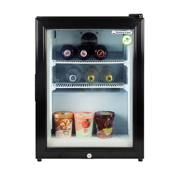GASTRO-COOL | Zamrażarka minibarowa - 51 litrów - z 1 szklanymi drzwiami - czarna - Prime Gastro