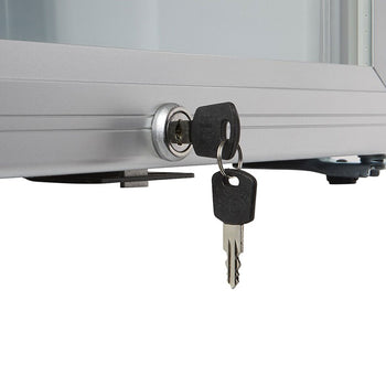 GASTRO-COOL | Zamrażarka minibarowa - 51 litrów - z 1 szklanymi drzwiami - srebrna - Prime Gastro