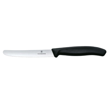 VICTORINOX | SWISS CLASSIC - Nóż do pomidorów i nóż stołowy z ząbkowaną krawędzią - Ostrze: 110 mm - 6 szt. - Prime Gastro