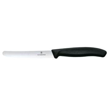 VICTORINOX | SWISS CLASSIC - Nóż do pomidorów i nóż stołowy z ząbkowaną krawędzią - Ostrze: 110 mm - Prime Gastro