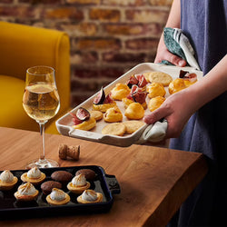 (3 sztuki) PEUGEOT | APPOLIA - Ceramiczny talerz do serwowania - Ecru - 400mm