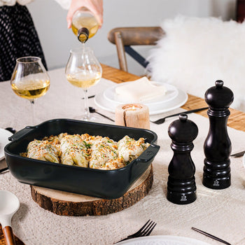 (6 sztuk) PEUGEOT | APPOLIA - Naczynie ceramiczne do zapiekania - prostokątne - łupkowo-szare - 220mm - Prime Gastro