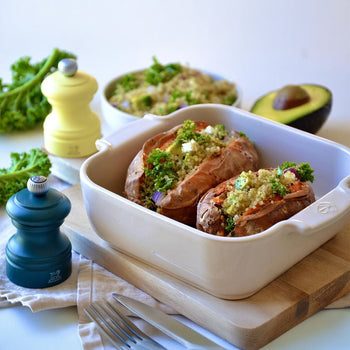 (6 sztuk) PEUGEOT | APPOLIA - Naczynie ceramiczne do zapiekania - kwadratowe - ecru - 180mm - Prime Gastro