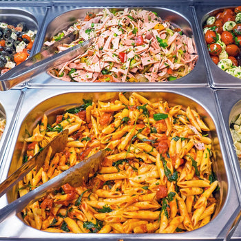 Bemar wbudowany - 1,1m - 3x GN 1/1 - ze szklaną ochroną przed kaszlem - Prime Gastro