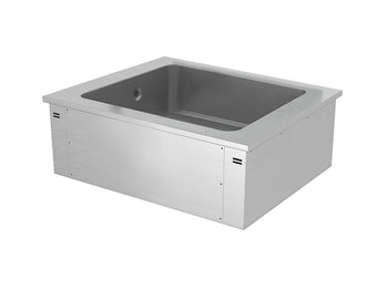 Wbudowana wanna do ekspozycji na lodzie - 0,8m - 2x GN 1/1 - Prime Gastro