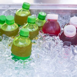 Wbudowana wanna do ekspozycji na lodzie - 2,1m - 6x GN 1/1 - ze szklaną ochroną przed kaszlem