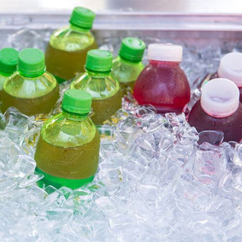 Wbudowana wanna do ekspozycji na lodzie - 2,1m - 6x GN 1/1 - ze szklaną ochroną przed kaszlem - Prime Gastro