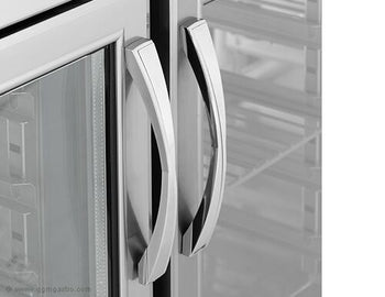 Barowy stół chłodniczy na napoje - (EN) - ze szklanymi drzwiami dwustronnymi - Prime Gastro