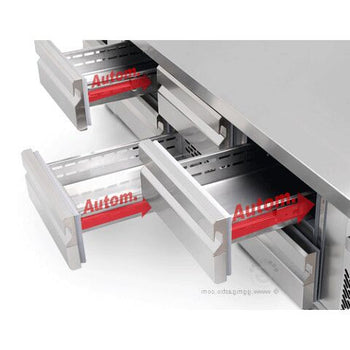 Podstawa chłodnicza PREMIUM PLUS - 2400 mm - 435 litrów - 8 szuflad - Prime Gastro