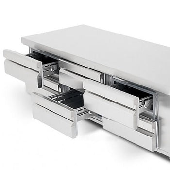 Podstawa chłodnicza PREMIUM PLUS - 2400 mm - 435 litrów - 8 szuflad - Prime Gastro