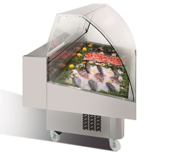 Lada chłodnicza do ryb - 1640mm - z oświetleniem LED - Prime Gastro